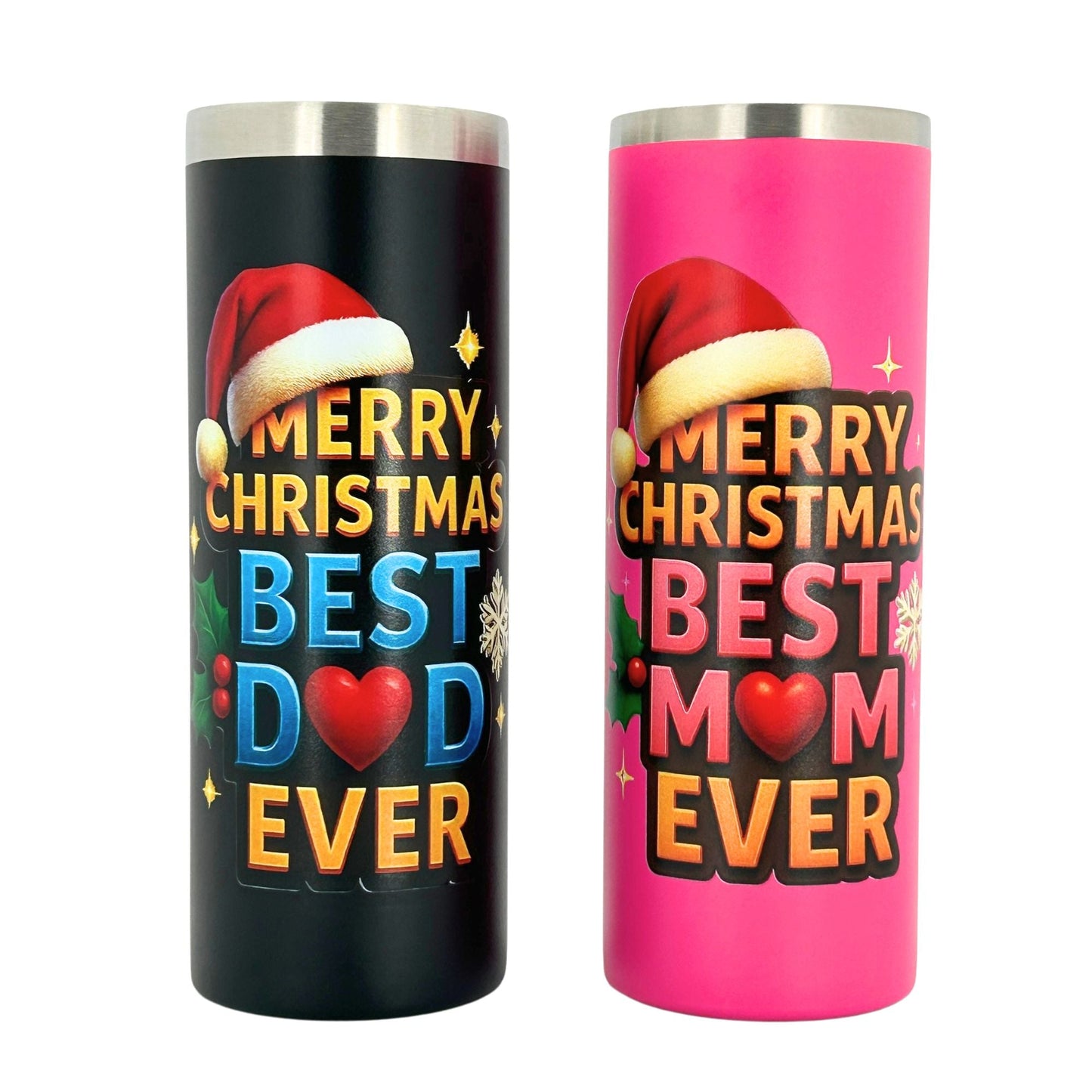 Christmas Gift for Parents – 20oz Tumbler Best Mom & Dad Ever