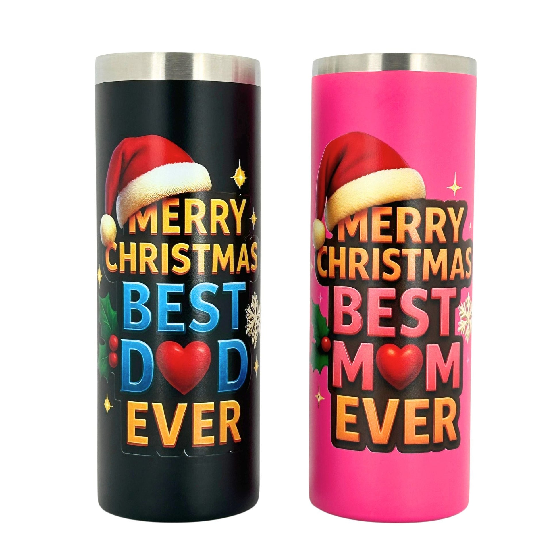 Christmas Gift for Parents – 20oz Tumbler Best Mom & Dad Ever