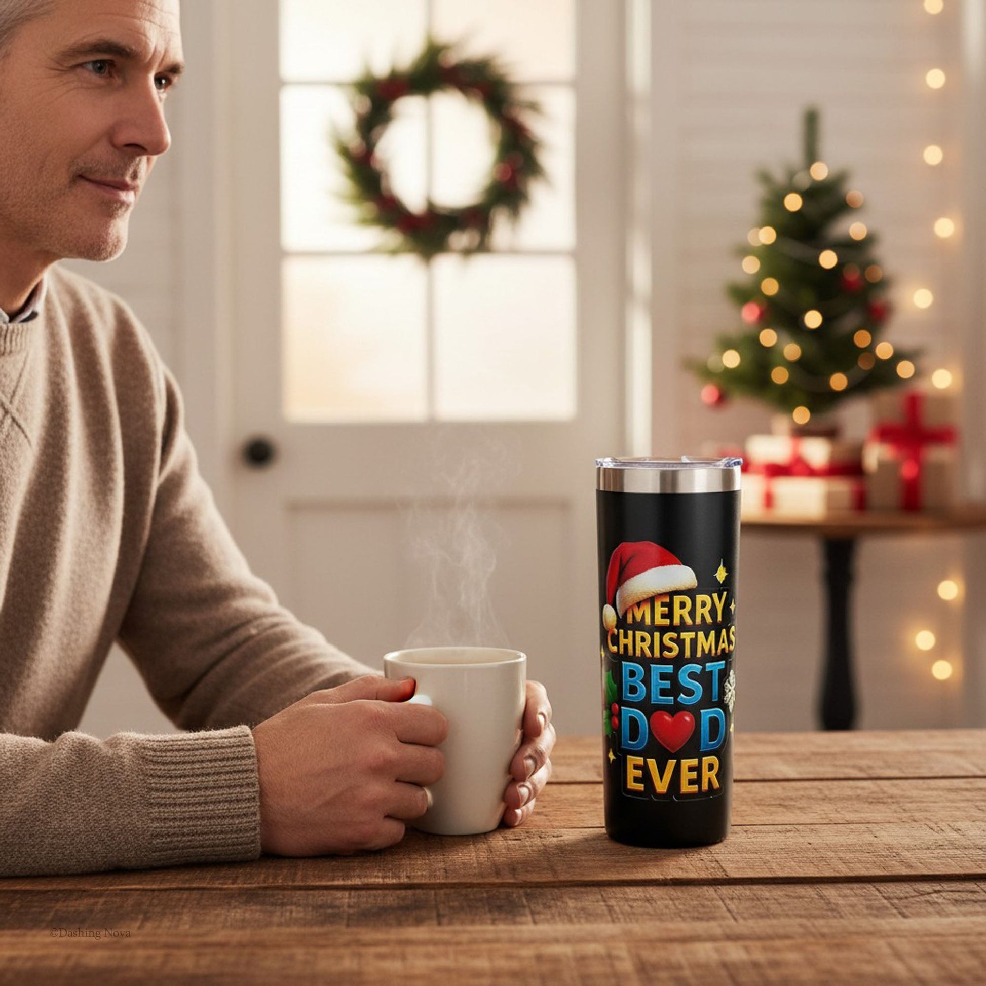 Christmas Gift for Parents – 20oz Tumbler Best Mom & Dad Ever