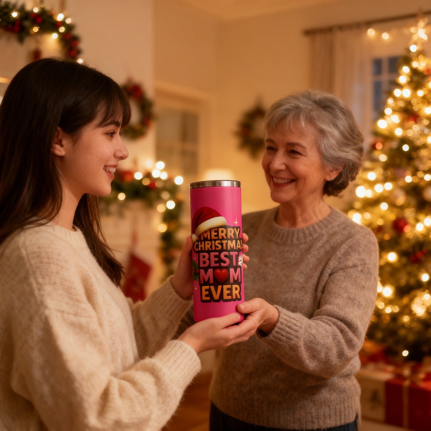 Christmas Gift for Parents – 20oz Tumbler Best Mom & Dad Ever