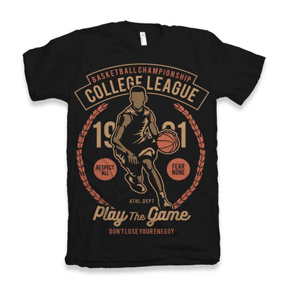 College League Men's Bamboo Viscose/Organic Cotton Short Sleeve Graphic T-Shirt