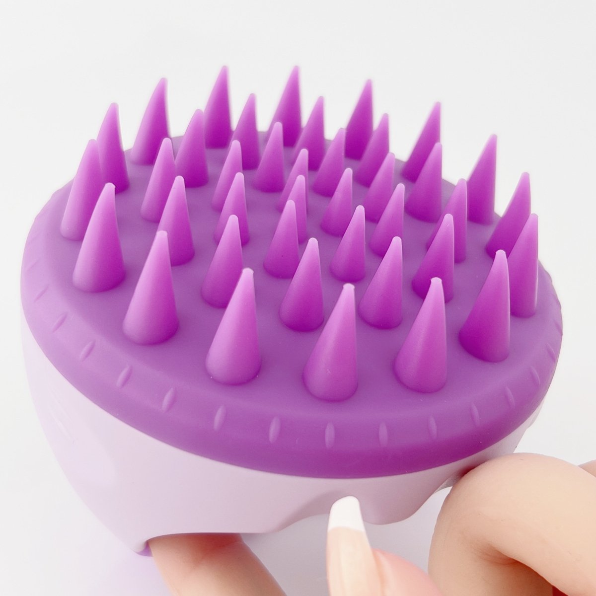 Comfort Shampoo Brush Scalp Massager with Handle, Soft Silicone Brush Hair Scrubber