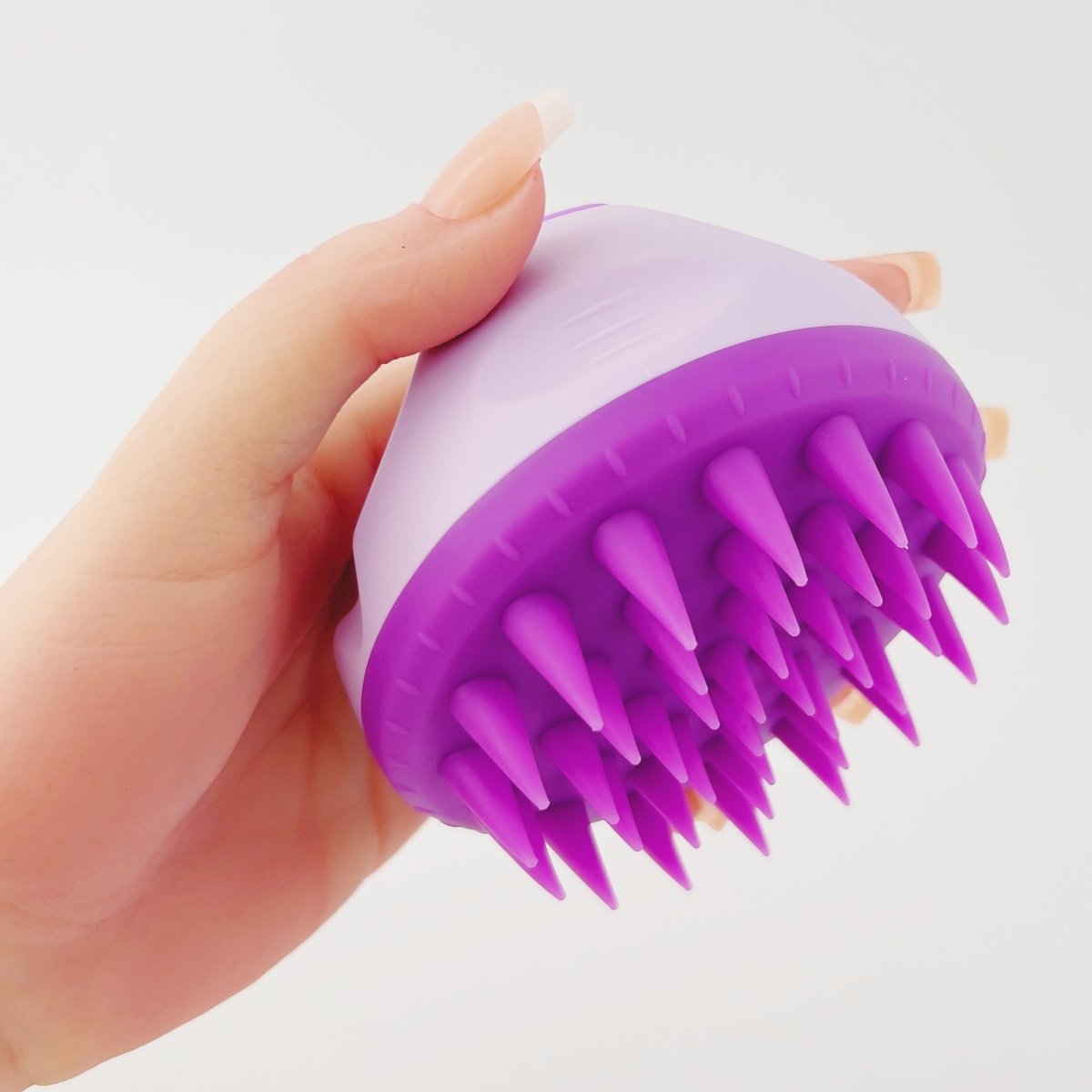 Comfort Shampoo Brush Scalp Massager with Handle, Soft Silicone Brush Hair Scrubber