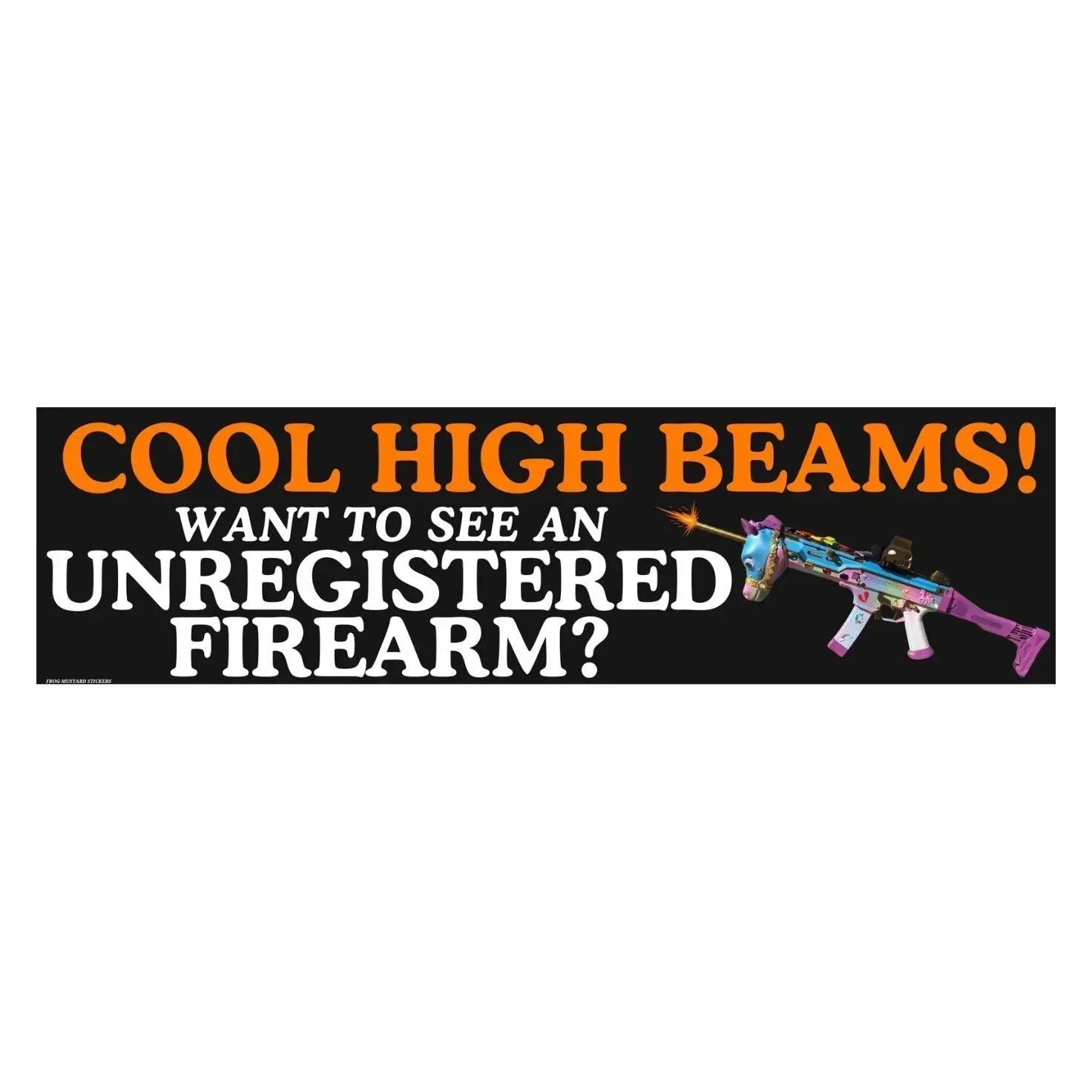 Cool High Beams! Want to See an Unregistered Firearm?