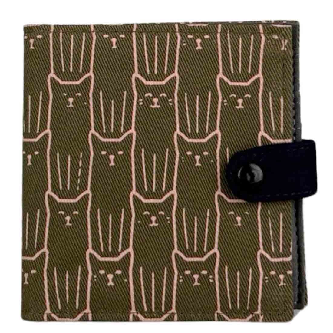 Cotton Fair Trade Wallet - Cat Prints