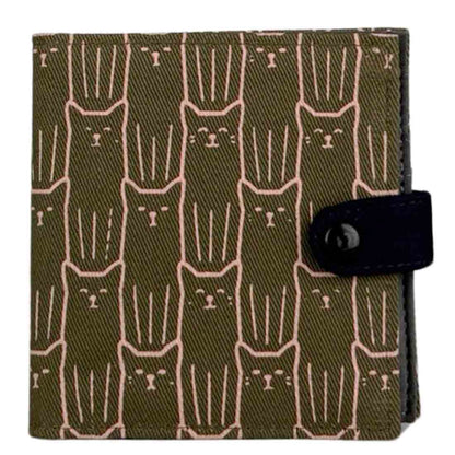 Cotton Fair Trade Wallet - Cat Prints