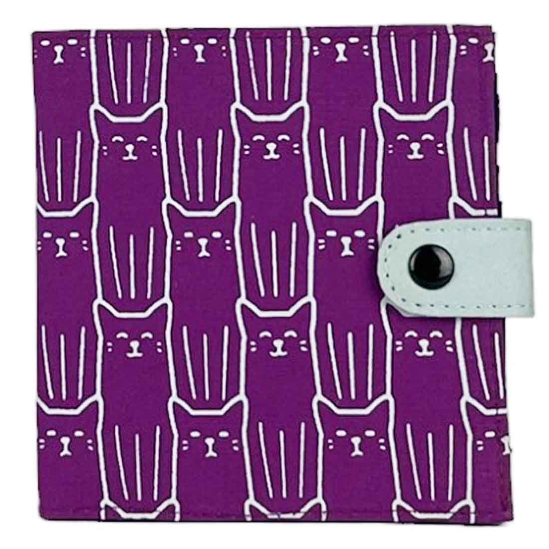 Cotton Fair Trade Wallet - Cat Prints
