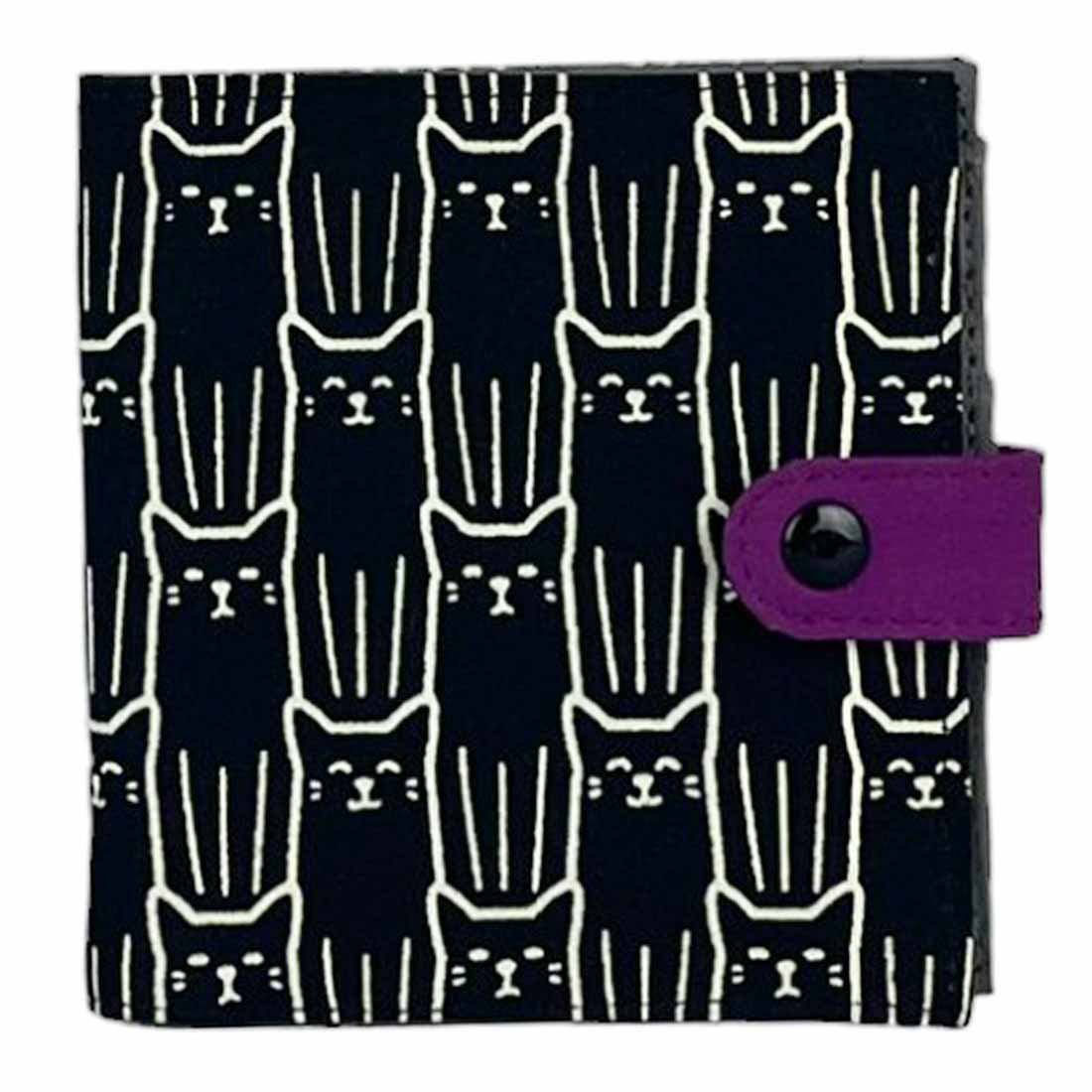 Cotton Fair Trade Wallet - Cat Prints
