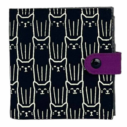 Cotton Fair Trade Wallet - Cat Prints
