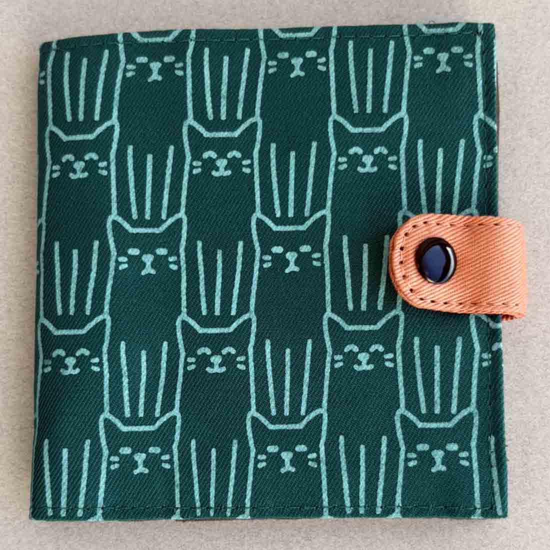 Cotton Fair Trade Wallet - Cat Prints
