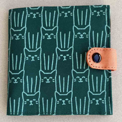 Cotton Fair Trade Wallet - Cat Prints