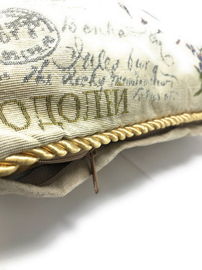 Tache Parisian Model European Postcard Vintage Tapestry Throw Pillow Cover (1362CC)