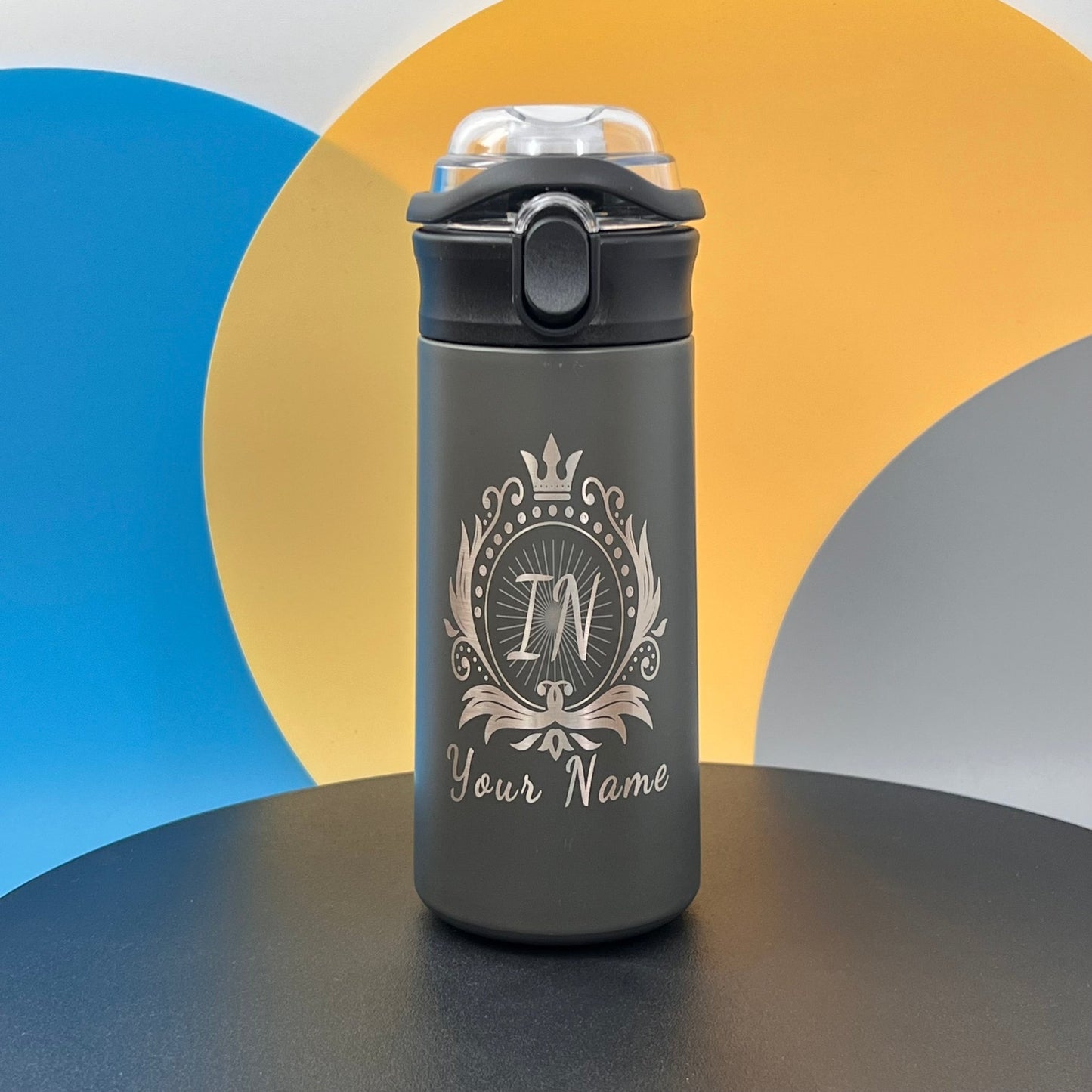 Customized Name Tumbler - Personalized Laser Engraved Insulated Tumbler