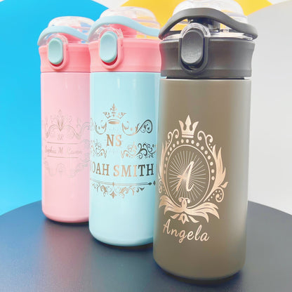 Customized Name Tumbler - Personalized Laser Engraved Insulated Tumbler