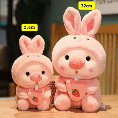 Cute Boba Tea Piggy Plush – Great Gift for All Ages