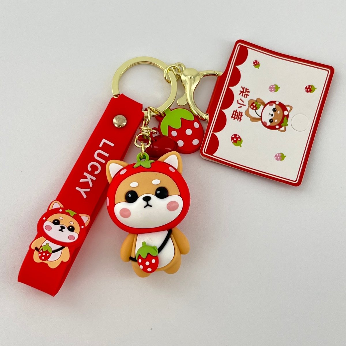 Cute Shiba Inu Keychains for Women's Car Keys, Durable and Kawaii