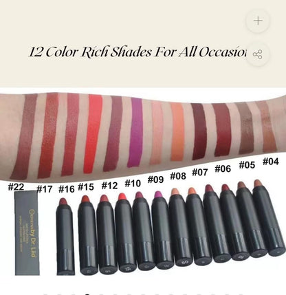 Lip Crayon & Liner for Thin Lips – Defines and Prevents Feathering, Gluten-Free & Nut-Free
