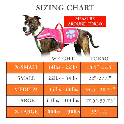 Reflective Dog Vest Hi-Vis L Size 36.75 in Chest x 26 in Neck
