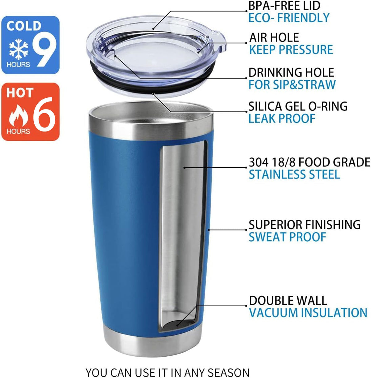 Gametime Sidekicks Auburn Tigers 20oz Tumbler - Officially Licensed, Vacuum Insulated Stainless Steel, Dark Orange