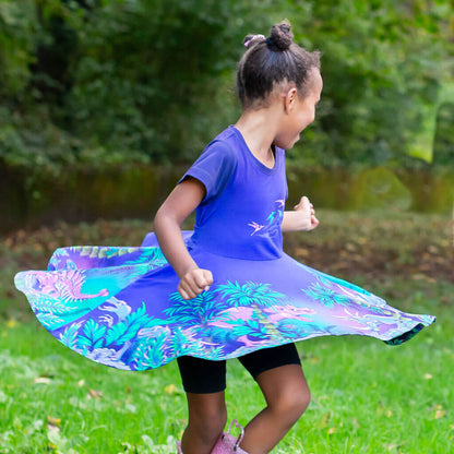 Dinosaurs Busy Dress with Pockets