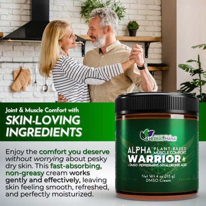 DMSO Cream for Joint & Muscle Recovery | Alpha Warrior - Shaketea