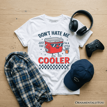 Don't Hate Me Cuz I'm A Little Cooler Kids T-Shirt, Funny Cool Summer Tee for Youth
