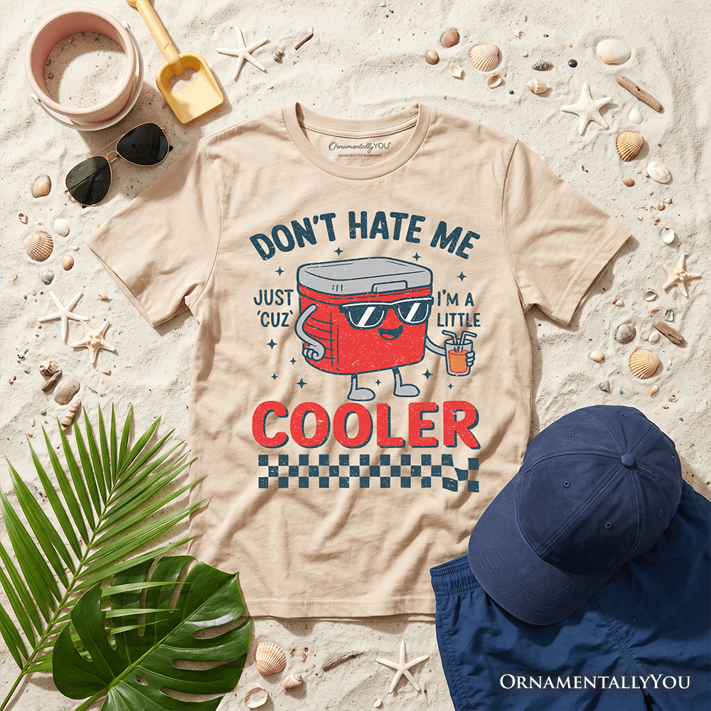 Don't Hate Me Cuz I'm A Little Cooler Kids T-Shirt, Funny Cool Summer Tee for Youth