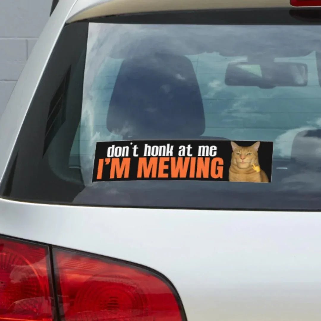Don't Honk at Me, I'm Mewing (Chad Cat)
