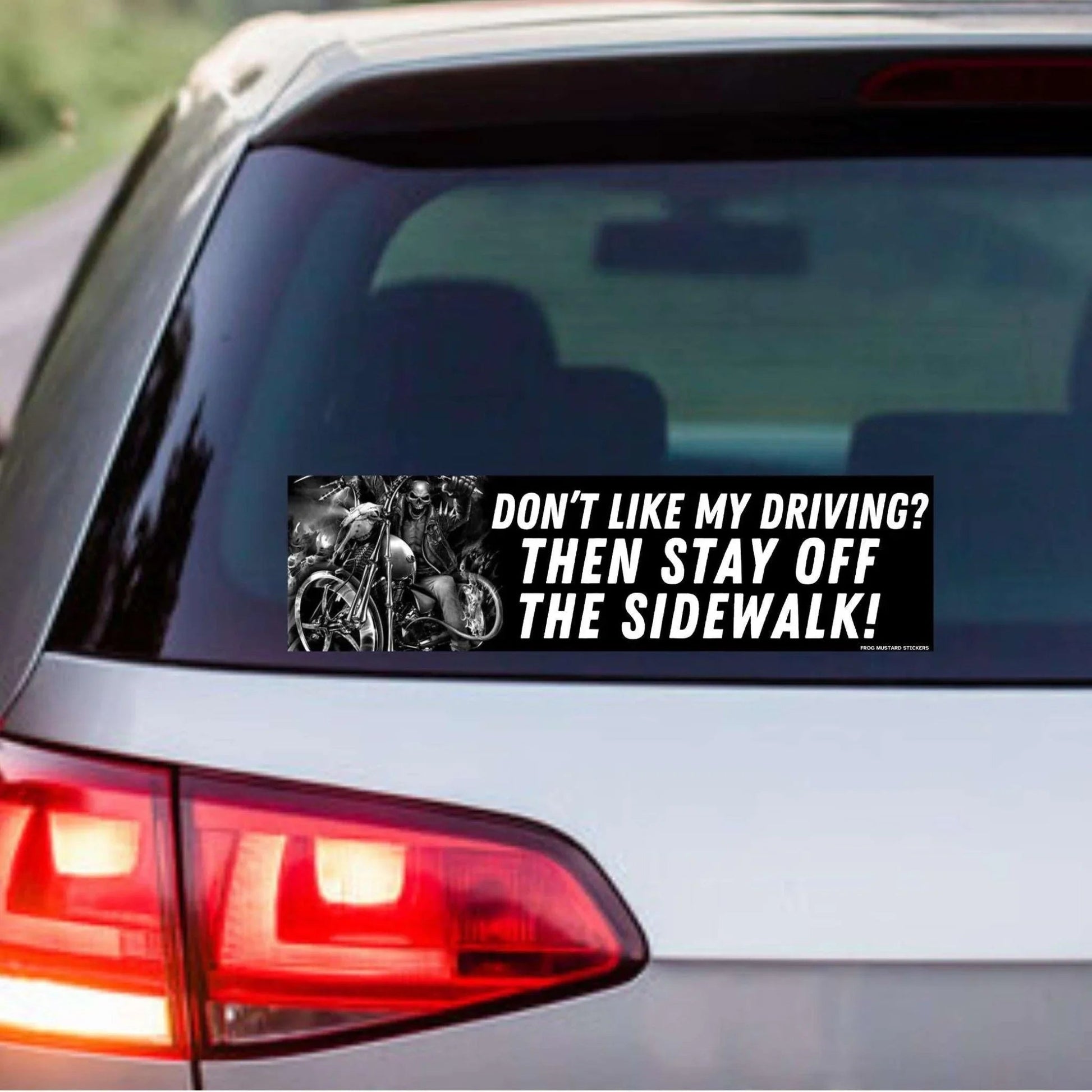 Don't Like My Driving? Then Stay Off the Sidewalk