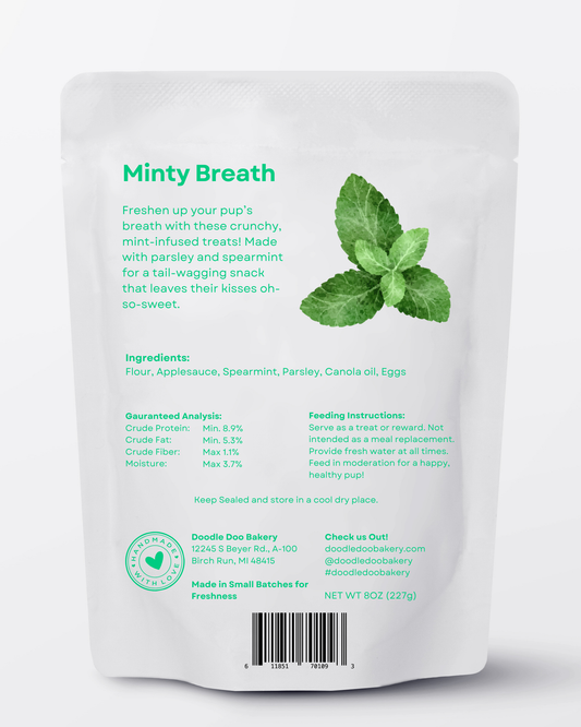 🍃Homemade Dog Treats - Minty Breath Blend Dog Snacks 1/2lb. - Shaketea
