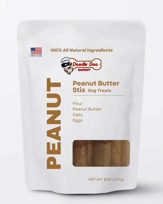 🥜 Homemade Dog Treats - Peanut Butter Stix Treat 1/2lb - Shaketea