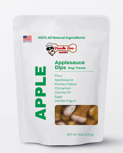 Homemade Applesauce Yogurt-Dipped Dog Treats – 1/2 lb