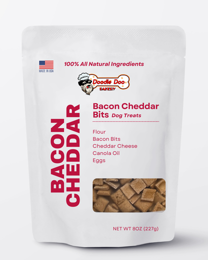 Homemade Dog Treats - 🥓 Bacon Cheddar Bits Treat 1/2lb