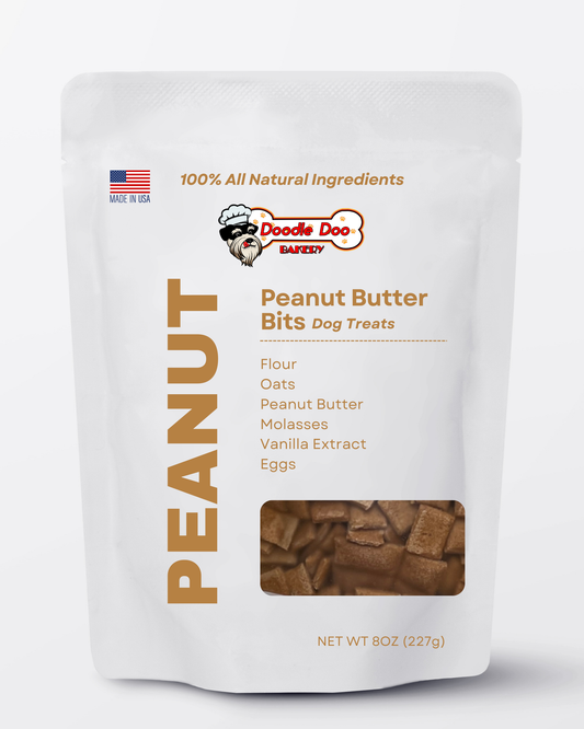Homemade Dog Treats - 🥜 Peanut Butter Bits Dog Biscuits 1/2lb - Shaketea