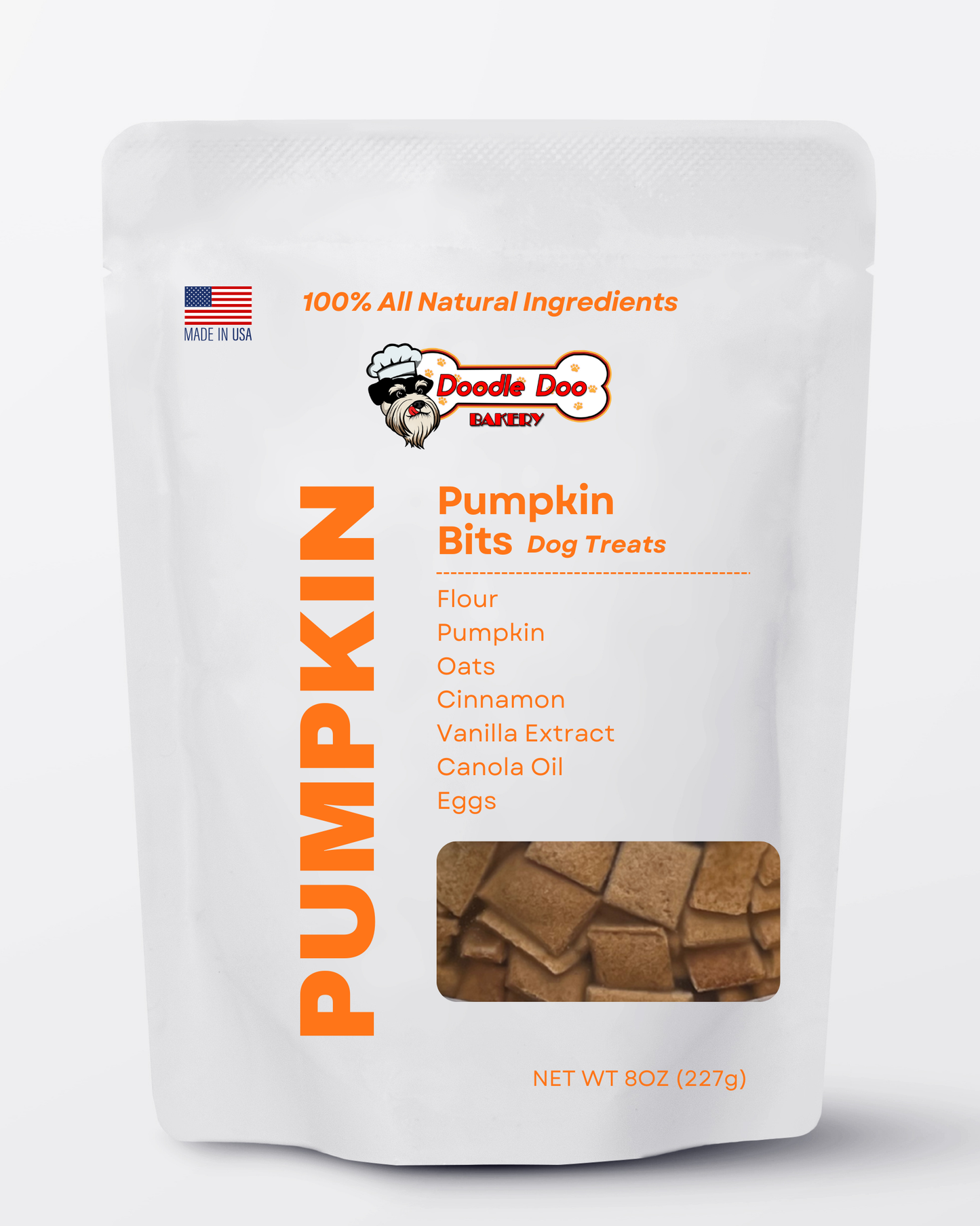 Homemade Dog Treats - 🎃 Pumpkin Bits Dog Biscuits 1/2lb