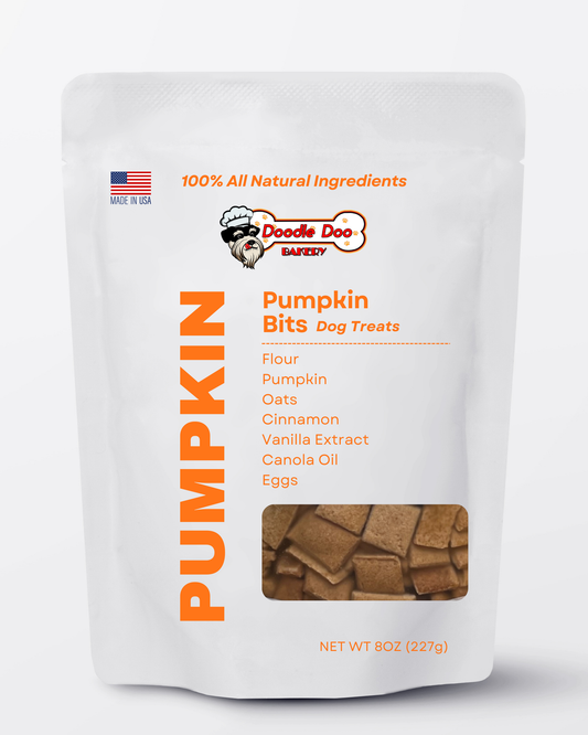 Homemade Dog Treats - 🎃 Pumpkin Bits Dog Biscuits 1/2lb - Shaketea