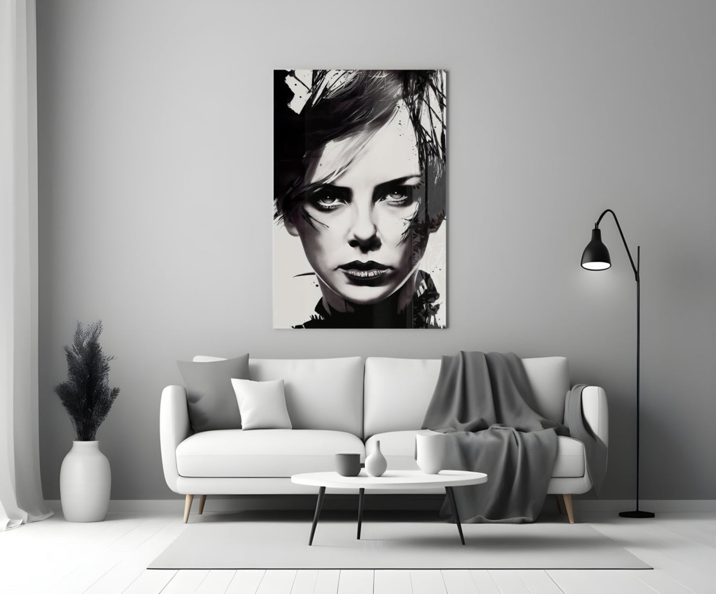 The Bellicose Glass Wall Art || Designer Collection