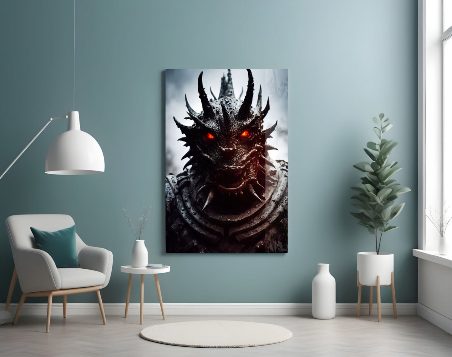 The Beast Glass Wall Art || Designer Collection