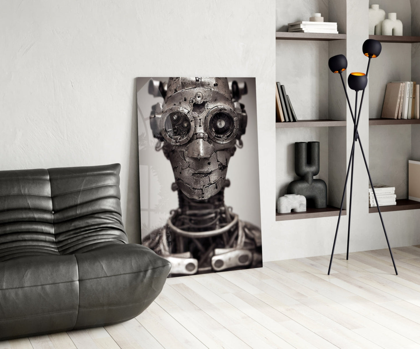 To be a Machine Glass Wall Art || Designer Collection