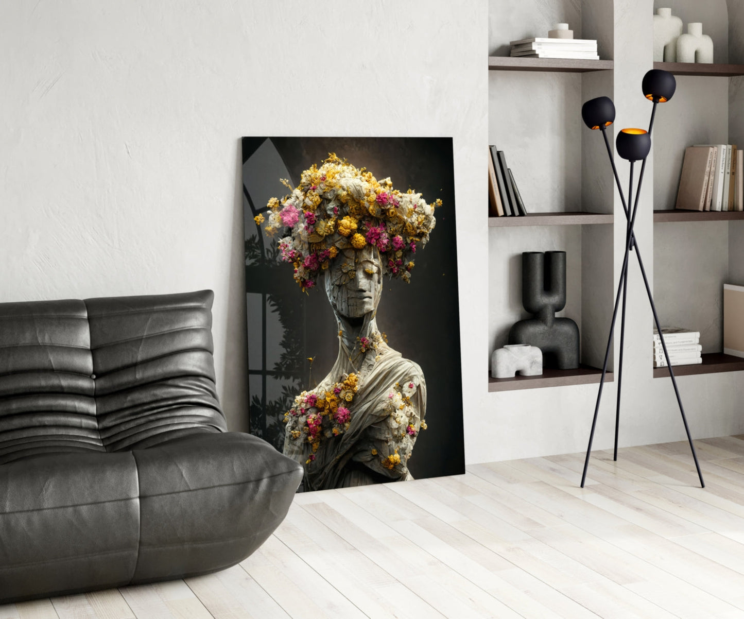 Abandoned Statue Glass Art  || Designer Collection