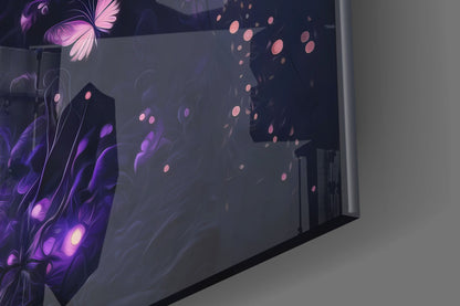 Mushrooms' Love Glass Wall Art  || Designer Collection