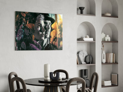Nostalgic Scenes Glass Wall Art  || Designer Collection
