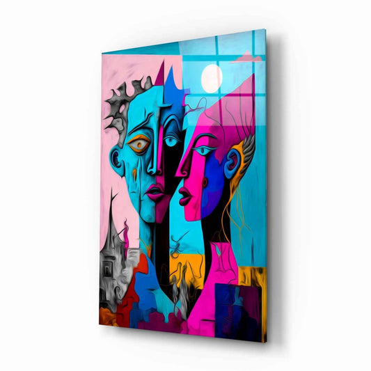 Intimacy Glass Wall Art  || Designer Collection