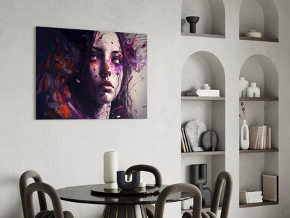 Beauty of a Sadness Glass Wall Art  || Designer Collection