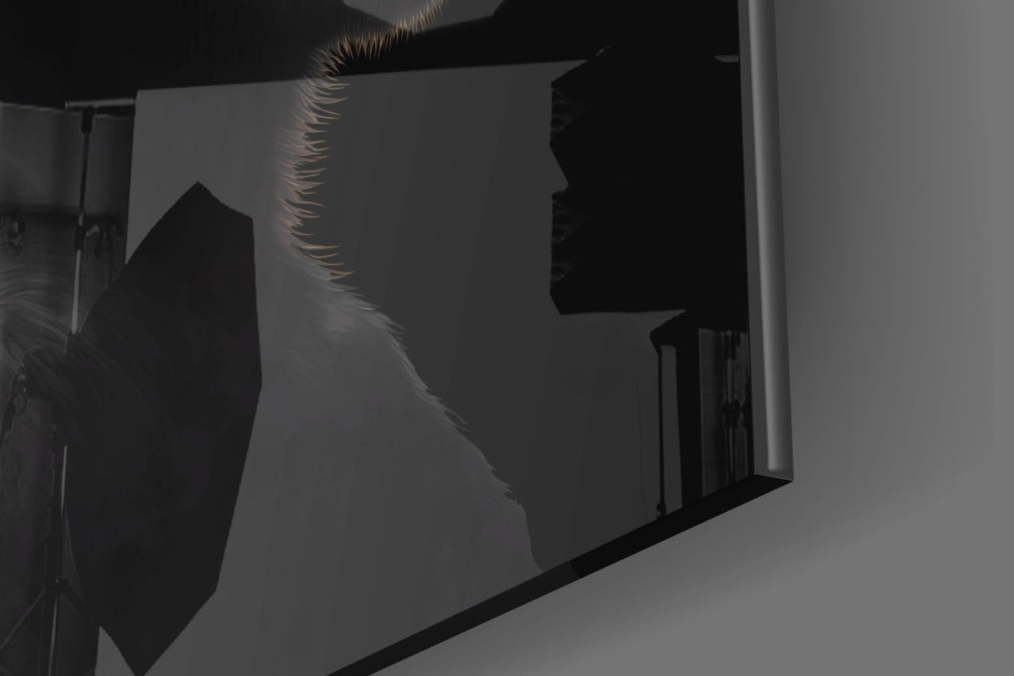 3 Wise Monkeys Glass Wall Art || Designer Collection