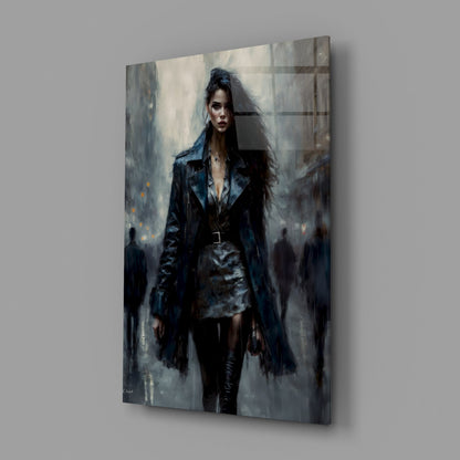Walk Womanly Glass Wall Art || Designers Collection