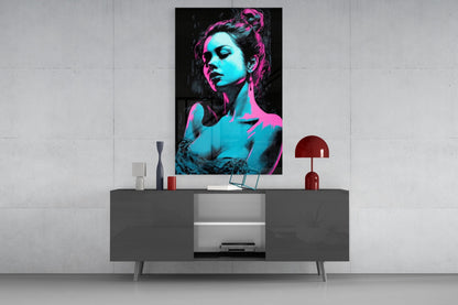 Girl Glass Wall Art || Designer Collection