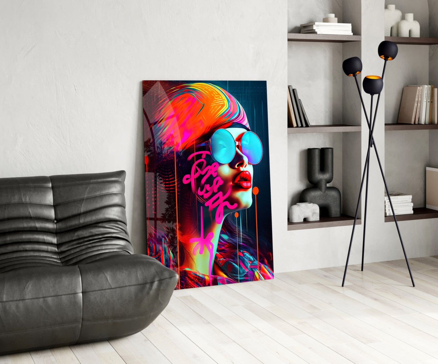 Lips and Looks Glass Wall Art || Designer Collection