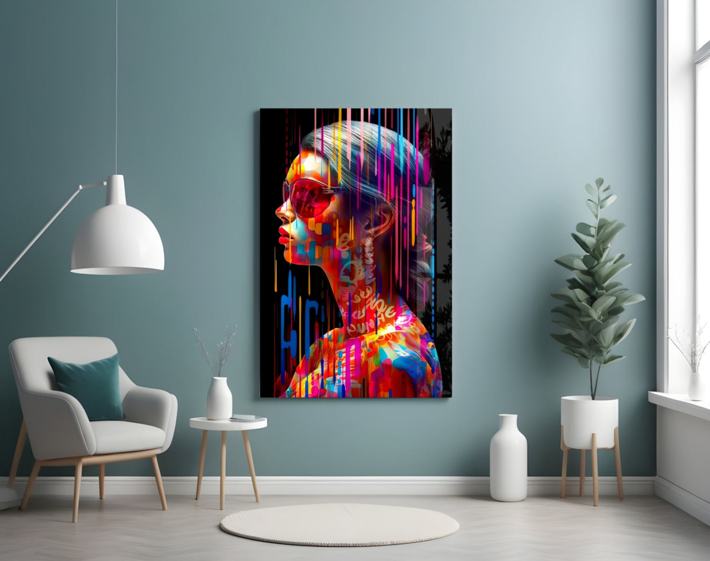 Beauty in Colors Glass Wall Art || Designer Collection