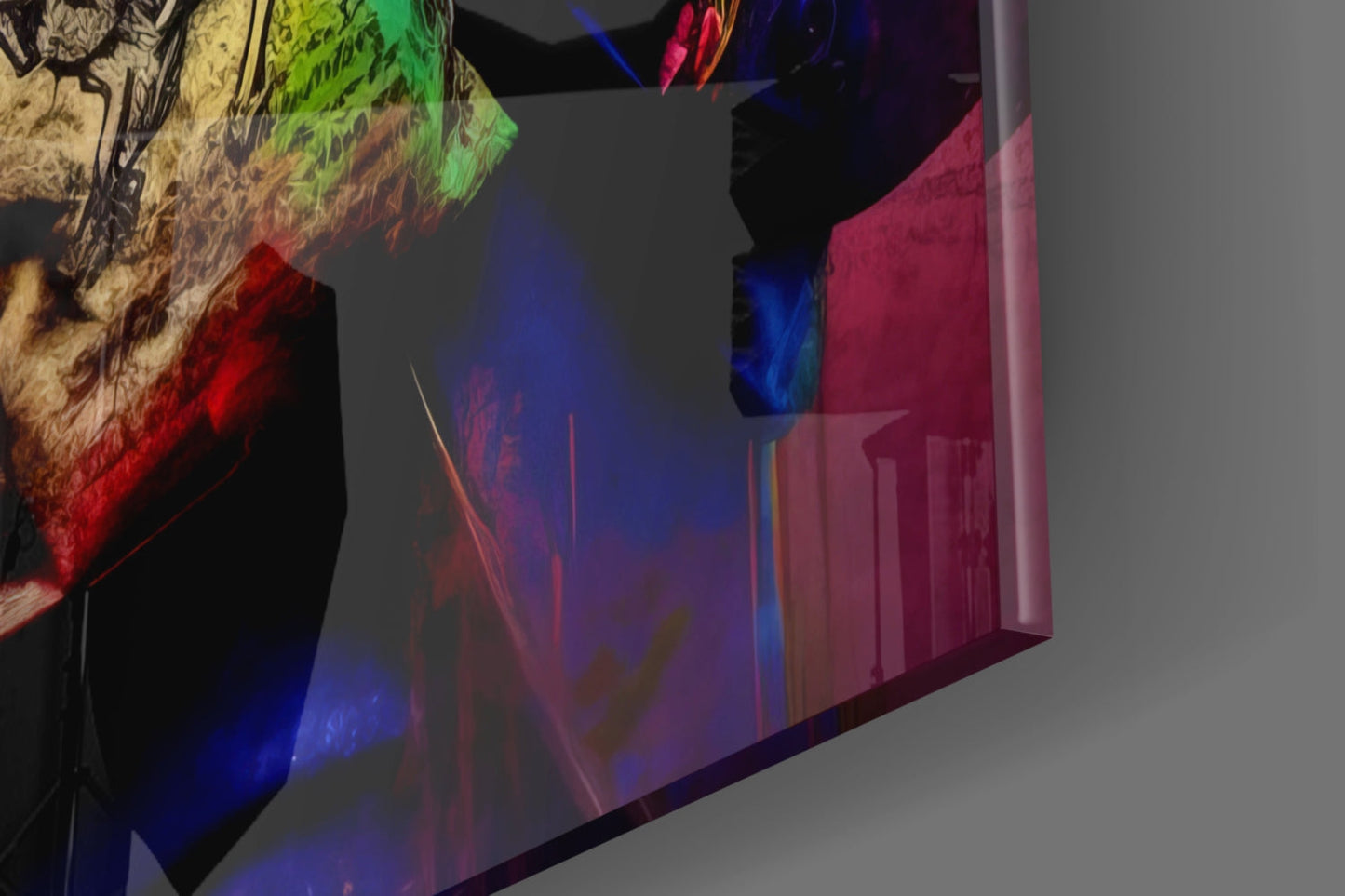 Monkey the Worker Glass Wall Art || Designer Collection